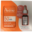 avene solare ultra fluid pelli sensibili spf50 50ml + hyaluron activ b3 siero concentrato rimpolpant