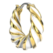 bjt364 orecchino alara white gold plated
