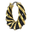 biojoux - orecchino alara black gold plated bjt365
