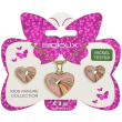 biojoux happy heart parure con collana e orecchini acciaio medicale gold plated