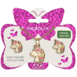 biojoux smile unicorn parure con collana e orecchini acciaio medicale gold plated