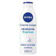 nivea crema corpo idratante express 250 ml, crema corpo idratante 72 ore per pelle normale e secca