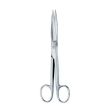 forbice retta punte appuntite in acciaio per chirurgia 14 cm monouso