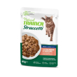 straccetti con salmone e verdure - alimento umido completo per gatti adulti 85 gr