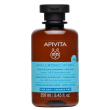 apivita hyaluronic hydra shampoo idratante per capelli fini, 250 ml