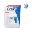 cerave crema idratante viso e corpo, per pelli da secche a molto secche, ricarica da 454 gr