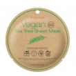 purederm - maschera viso idratante anti imperfezioni vegana al tea tree confezione 1 pezzo