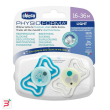 chicco succhietto light lumi silicone 16-36m 2 pezzi