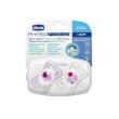 chicco succhietto light rosa silicone 2-6m 2 pezzi
