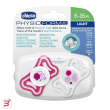 chicco succhietto light rosa silicone 6-16m 2 pezzi