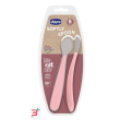 chicco cucchiaio in silicone doppio rosa 6m+