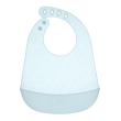 chicco easy roll bib bavaglino in silicone con tasca azzurro