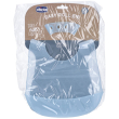 chicco easy roll bib bavaglino in silicone con tasca azzurro 1 pz altr