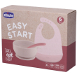 chicco easy start set pappa silicone rosa 6m+ 1 pz