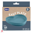 chicco piatto cuore in silicone azzurro 9m+