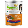 trainer natural cane sensitive medium/maxi adult agnello 400gr (lattina)