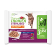 trainer gatto natural adulto sterilizzato tacchino flowpack cf. (4x85) gr