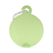 my family medaglietta cerchio (l) alluminio verde (ref. mfb40)