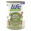 lifepetcare life cane natural monoproteico anatra 400gr (lattina)