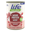 lifepetcare life cane natural monoproteico manzo 400gr (lattina)